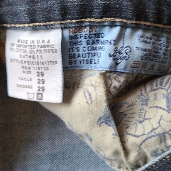 NEW VINTAGE Y2K GOLDSIGN ENVY JEANS ULTRA LOW RISE STRAIGHT LEG STRETCH DENIM 29 - Picture 8 of 8